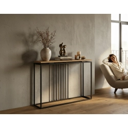 KONSOLA Z DREWNA LITEGO DĄB OLCHA JESION SKD-368